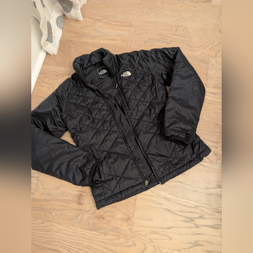 The North Face Black Quilted Jacket Women's size S